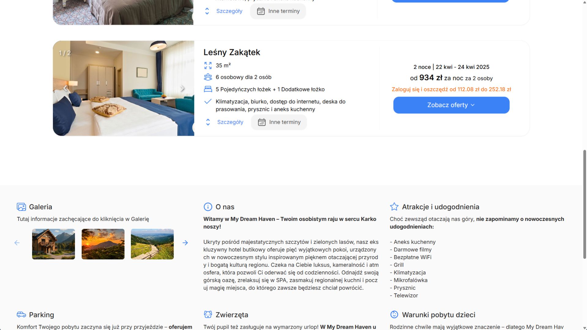 W dolnej sekcji silnika możesz skonfigurować dodatkowe informacje o obiekcie.