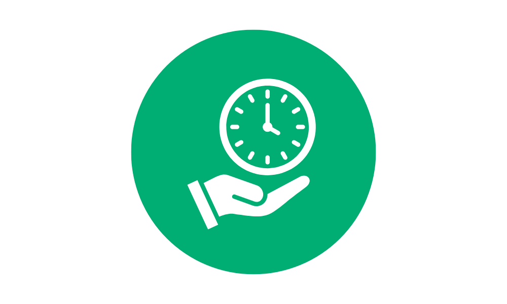 Ikona Oszczędność czasu i komfort pracy